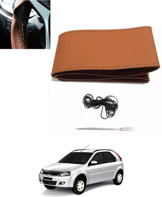 monolive Hand Stiched Steering Cover For Mahindra Verito Vibe(Tan, Leatherite)