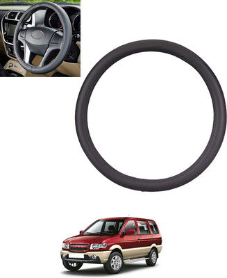 MSNP Steering Cover For Chevrolet Tavera(Black, Leatherite)