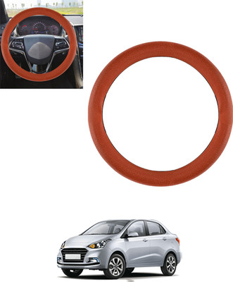 MSNP Steering Cover For Hyundai Xcent(Tan, Leatherite)