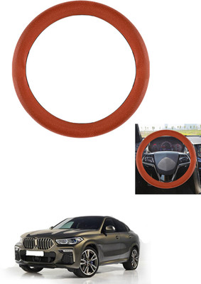 MATIES Steering Cover For BMW X6(Tan, Leather)