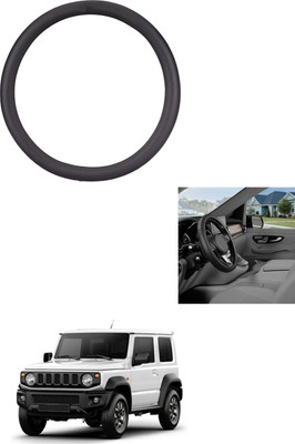 MATIES Steering Cover For Maruti Universal For Car(Black, Leather)