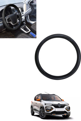monolive Steering Cover For Renault Universal For Car(Black, Leatherite)