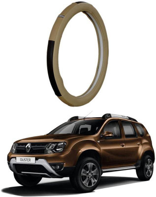 AUTO PEARL Steering Cover For Renault Duster(Beige, Leatherite)