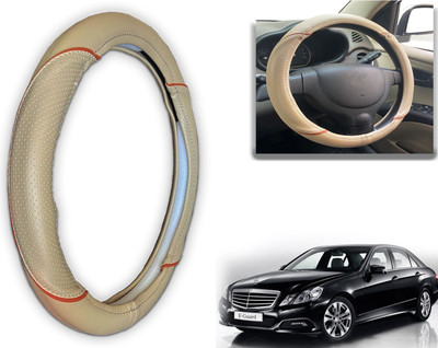 PEEPS STORE Steering Cover For Mercedes Benz E280(Black, Red, Leatherite)