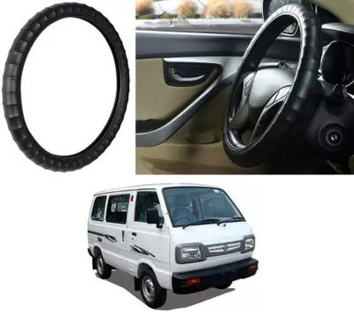 OOLTAH PAHIYA Hand Stiched Steering Cover For Suzuki Omni(Black, Leatherite)