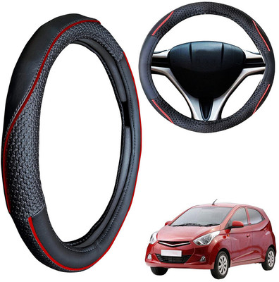 PEEPS STORE Steering Cover For Nissan NA(Black, Leatherite)