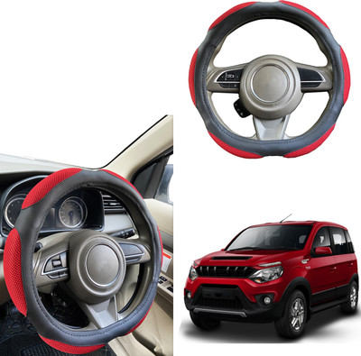 PEEPS STORE Steering Cover For Mahindra NA(Black, Leatherite)