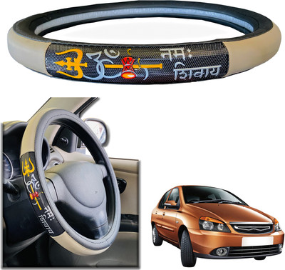 PEEPS STORE Steering Cover For Tata Indigo CS(Black, Leatherite)