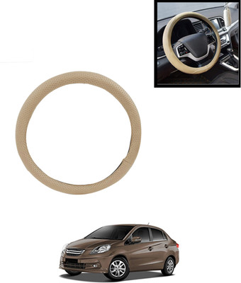 AYW Steering Cover For Honda Amaze(Beige, Leatherite)