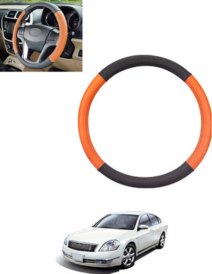 monolive Steering Cover For Chevrolet Tavera(Tan, Black, Leatherite)