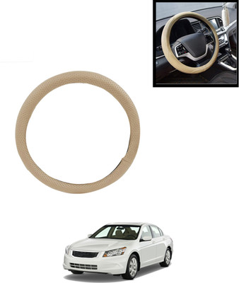 AYW Steering Cover For Honda Accord(Beige, Leatherite)