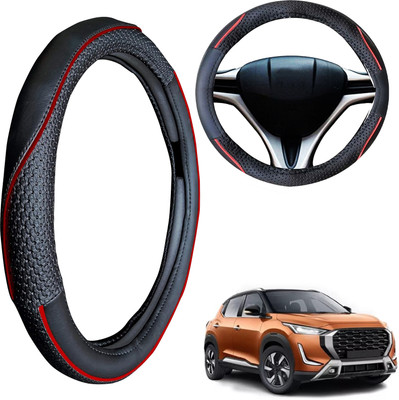 PEEPS STORE Steering Cover For Nissan NA(Black, Leatherite)