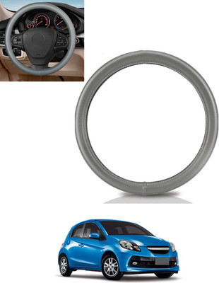 monolive Steering Cover For Honda Brio(Grey, Leatherite)
