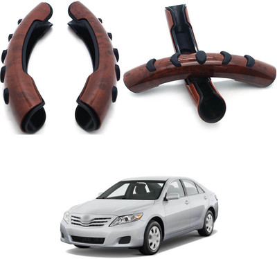 PRTEK Hand Stiched Steering Cover For Toyota Camry(MultiColor, Tarpaulin, Plastic)