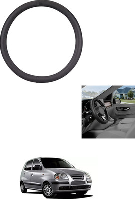 MATIES Steering Cover For Hyundai Universal For Car(Black, Leather)
