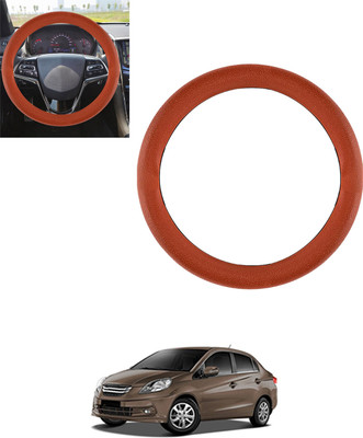 MSNP Steering Cover For Honda Amaze(Tan, Leatherite)