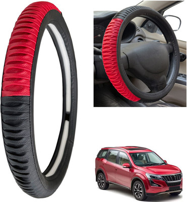 PEEPS STORE Steering Cover For Mahindra XUV 500(Black, Leatherite)