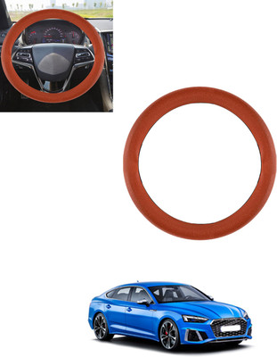 AYW Steering Cover For Audi S5(Tan, Leatherite)