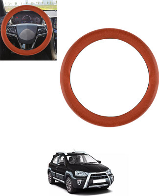 monolive Steering Cover For Toyota Etios Cross(Tan, Leatherite)