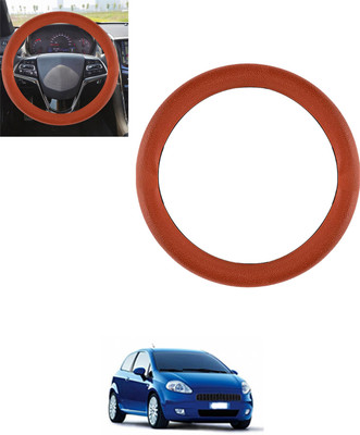 monolive Steering Cover For Fiat Grand Punto(Tan, Leatherite)