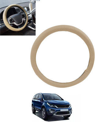ABJD Steering Cover For Tata Universal For Car(Beige, Leatherite)
