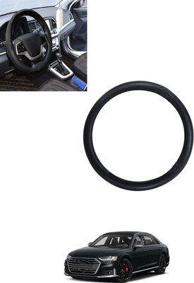 ABJD Steering Cover For Audi S8(Black, Leatherite)