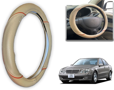 PEEPS STORE Steering Cover For Mercedes Benz E240(Black, Red, Leatherite)