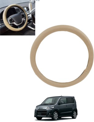 MSNP Steering Cover For Maruti WagonR Stingray(Beige, Leatherite)