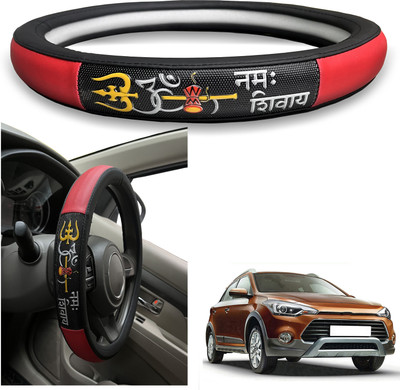 PEEPS STORE Steering Cover For Hyundai Elite i20(Black, Leatherite)
