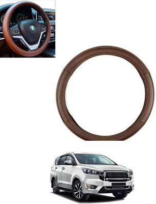 monolive Steering Cover For Universal For Car Innova(Brown, Leatherite)