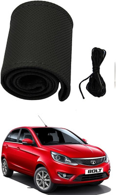 arneja trading company Hand Stiched Steering Cover For Tata Bolt(Black, Leather)