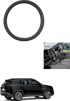 MATIES Steering Cover For Hyundai Universal For Car(Black, Leather)