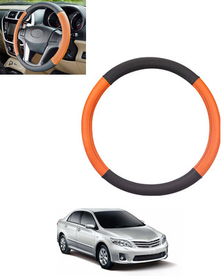 monolive Steering Cover For Toyota Altis(Tan, Black, Leatherite)