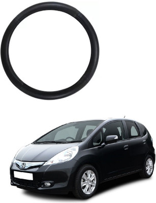SPREADX Steering Cover For Honda Jazz(Black, Leatherite)