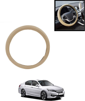 AYW Steering Cover For Honda Accord(Beige, Leatherite)