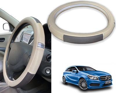 PEEPS STORE Steering Cover For Mercedes Benz A180(Red, Black, Leatherite)