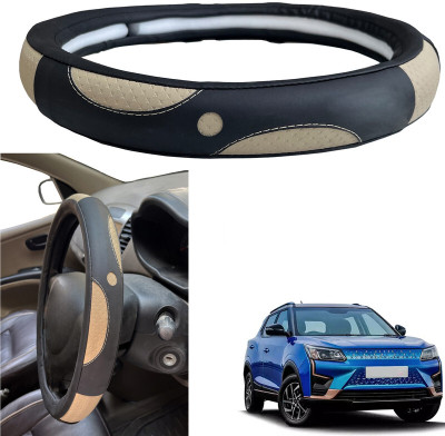 PEEPS STORE Steering Cover For Mahindra XUV(Black, Leatherite)