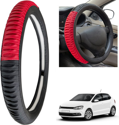 PEEPS STORE Steering Cover For Volkswagen Polo(Black, Leatherite)