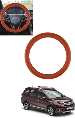 ABJD Steering Cover For Honda Universal For Car(Tan, Leatherite)