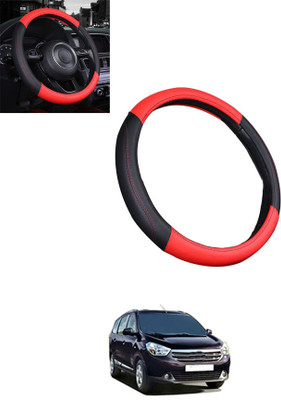 ABJD Steering Cover For Renault Lodgy(Red, Black, Leatherite)