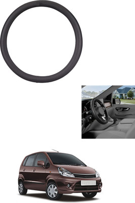 MATIES Steering Cover For Universal For Car Zen Estilo(Black, Leather)