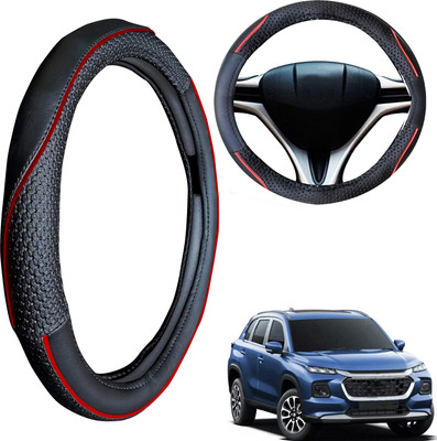 PEEPS STORE Steering Cover For Maruti Grand Vitara(Black, Leatherite)