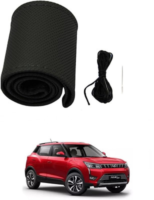 arneja trading company Hand Stiched Steering Cover For Mahindra XUV(Black, Leather)