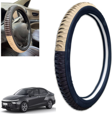 PEEPS STORE Steering Cover For Hyundai Verna(Multicolor, Leatherite)