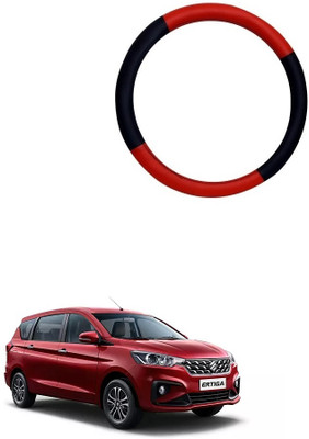 SPREADX Steering Cover For Maruti Ertiga(Red, Black, Leatherite)