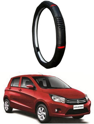 AUTO PEARL Steering Cover For Maruti Celerio(Diamond Black Red, Leatherite)