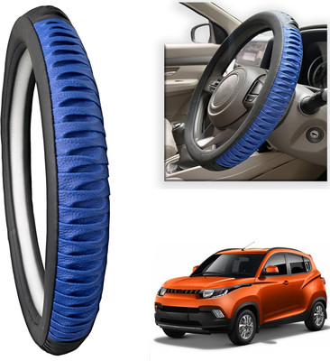PEEPS STORE Steering Cover For Mahindra KUV 100(Black, Leatherite)