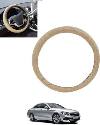 MSNP Steering Cover For Mercedes Benz E220(Beige, Leatherite)