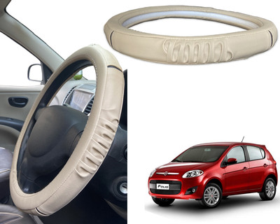PEEPS STORE Steering Cover For Fiat Palio(Black, Red, Leatherite)