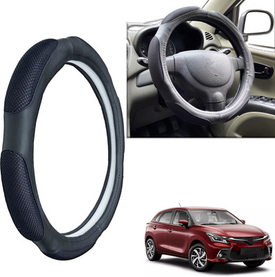 PEEPS STORE Steering Cover For Toyota NA(Black, Leatherite)